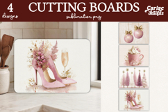Christmas Cutting Board Sublimation Desins Product Image 1