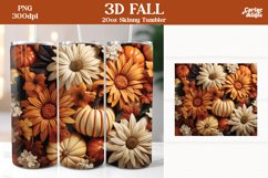 3d Tumbler Sublimation Wrap Bundle | 3d Pumpkins Sublimation Product Image 2