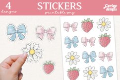Cute Printable Stickers, Stickers Sheet, Planner Stickers Product Image 1