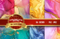 Colorful marble texture digital paper Product Image 1