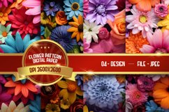 Flower Pattern digital paper Product Image 1