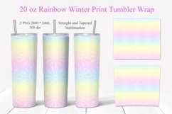 Snowflakes Winter Tumbler Sublimation BUNDLE PNG Product Image 6