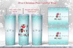 Joy Christmas Tumbler Sublimation/Winter Design Product Image 1