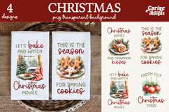 Christmas Kitchen Towel Sublimation, Farmhouse Kitchen Towel Product Image 1