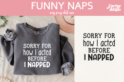 Funny Naps Designs, Sassy Girl Quote Design Product Image 1