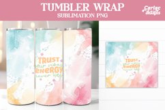 Tumbler Sublimation Wrap, Motivational Tumbler Wrap Product Image 1