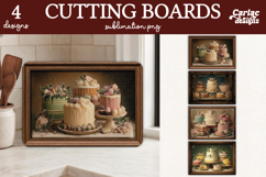 Christmas Cutting Board Sublimation Desins Product Image 1