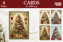 Christmas Cards, Merry Christmas Printable Cards Product Image 1