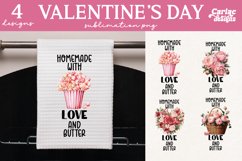 Kitchen Towel Sublimation, Valetines Day Sublimation Product Image 1