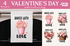 Kitchen Towel Sublimation, Valetines Day Sublimation Product Image 1