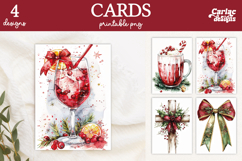 Christmas Cards, Merry Christmas Printable Cards Product Image 1