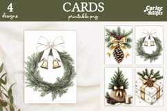 Christmas Cards, Merry Christmas Printable Cards Product Image 1