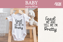 Funny Baby SVG, I&#039;m Not Crying I&#039;m Ordering Dinner SVG Product Image 1