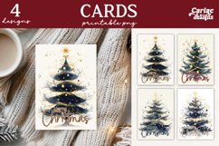 Christmas Cards, Merry Christmas Printable Cards Product Image 1