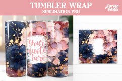 Tumbler Sublimation Wrap, Alcohol Ink Tumbler Wrap Product Image 7