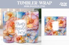 Tumbler Sublimation Wrap, Alcohol Ink Tumbler Wrap Product Image 8