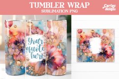 Tumbler Sublimation Wrap, Alcohol Ink Tumbler Wrap Product Image 9