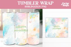 Tumbler Sublimation Wrap, Motivational Tumbler Wrap Product Image 1