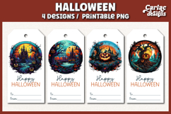 Halloween Gift Tags, Printable Tags PNG Product Image 1