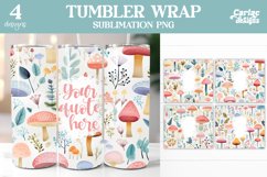 Whimsical Tumbler Sublimation Wrap Product Image 1