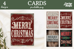 Christmas Cards, Merry Christmas Printable Cards Product Image 1