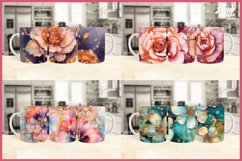 3d Mug Wrap Bundle | 3d Alcohol Ink Mug Sublimation PNG Product Image 4