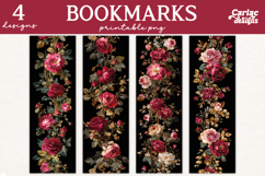 Roses Bookmarks, Printable Bookmarks Product Image 1