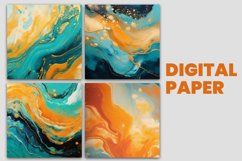 Colorful marble digital paper Product Image 2