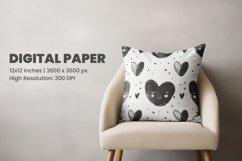 Watercolor Heart Seamless Digital Paper Product Image 2