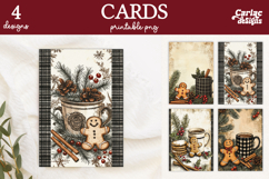 Christmas Cards, Merry Christmas Printable Cards Product Image 1