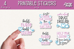 Nurse Printable Stickers, Funny Nursing Stickers Product Image 1