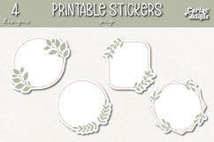 Floral Frames Printable Stickers Product Image 1