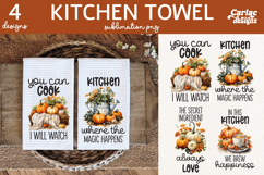 Cute Kitchen Towel Sublimation, Farmhouse Kitchen Towel Product Image 1