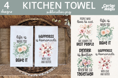 Cute Kitchen Towel Sublimation, Farmhouse Kitchen Towel Product Image 1