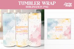 Tumbler Sublimation Wrap, Motivational Tumbler Wrap Product Image 1