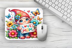 Gnome Mother's Day Mousepad Sublimation Design Product Image 1