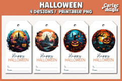 Halloween Gift Tags, Printable Tags PNG Product Image 1