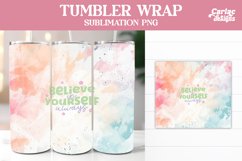 Tumbler Sublimation Wrap, Motivational Tumbler Wrap Product Image 1