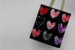 Watercolor Heart Seamless Digital Paper Product Image 3