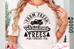 Farm Fresh Christmas Trees Svg Design Product Image 1