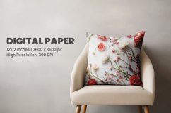 Floral Flower Digital Paper Product Image 2