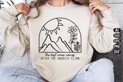 The Best View Comes After The Hardest Climb Svg Design Product Image 3