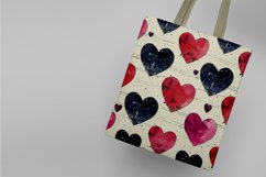 Watercolor Heart Seamless Digital Paper Product Image 3