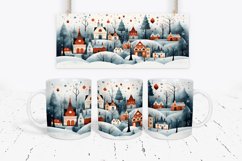 Christmas Design Sublimation Mug Wrap Product Image 1