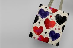 Watercolor Heart Seamless Digital Paper Product Image 4