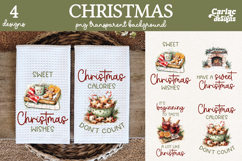 Christmas Kitchen Towel Sublimation, Farmhouse Kitchen Towel Product Image 1