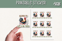 Funny Chicken Printable Sticker Sheet Bundle Product Image 4