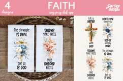 Faith Kitchen Towel Sublimation, Christian Kitchen Towel Product Image 2