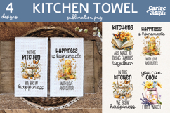Cute Kitchen Towel Sublimation, Farmhouse Kitchen Towel Product Image 1