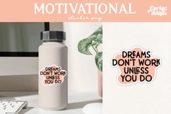 Inspirational Sticker, Motivational Sticker, Printable PNG Product Image 1